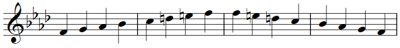natural harmonic melodic minor 7