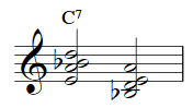 dominant 7th rootless chord